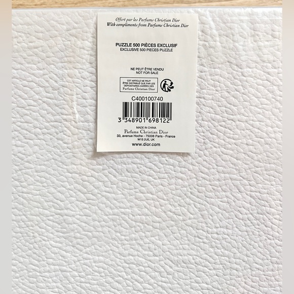 🧩 SEALED 🧩 Christian Dior Around The World 500 Piece Puzzle Silver Status Gift - Picture 4 of 5